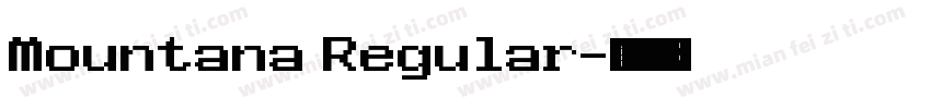 Mountana Regular字体转换